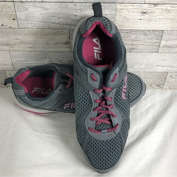Fila Women's Windshift 15 Grey Pink Running Shoes Sneakers Size 11 Wide - Picture 5 of 7
